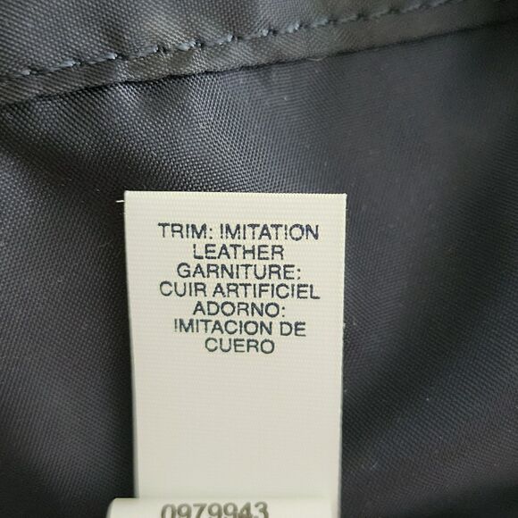 Tommy Hilfiger Womens Monogram Logo Mini Purse Bag Ivory Navy Blue Faux Leather - Picture 10 of 11